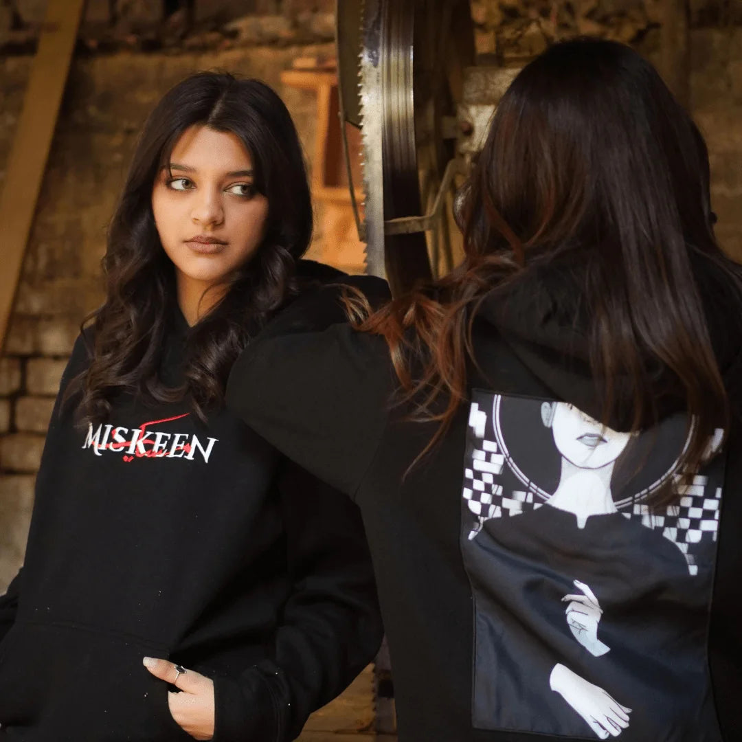 Miskeen Black Hoodie – The Hidden Woman